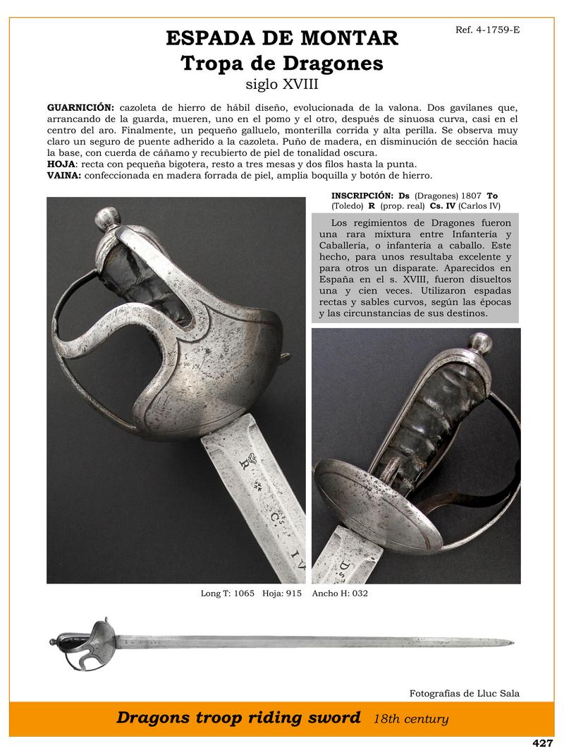 espada de montar jpg 1746076163 1746097787 - Épée de Monte : L'Élégance des Dragons du XVIII