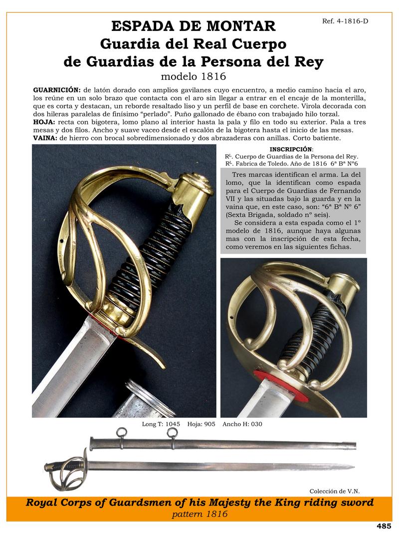 espada de montar jpg 1747307364 1747328984 - Épée de la Garde Royale 1816 : Design Unique et Élégant