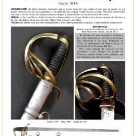 espada de montar jpg 1747328966 1747350583 275x275 - Sabre Historique De La Milice Nationale : Un Trésor De 1820
