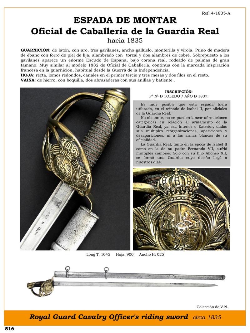 espada de montar oficial de caballera de la guardia real hacia 1835 jpg 1747976964 1747998593 - Épée de cavalerie Royal Guard : modèle français de 1835