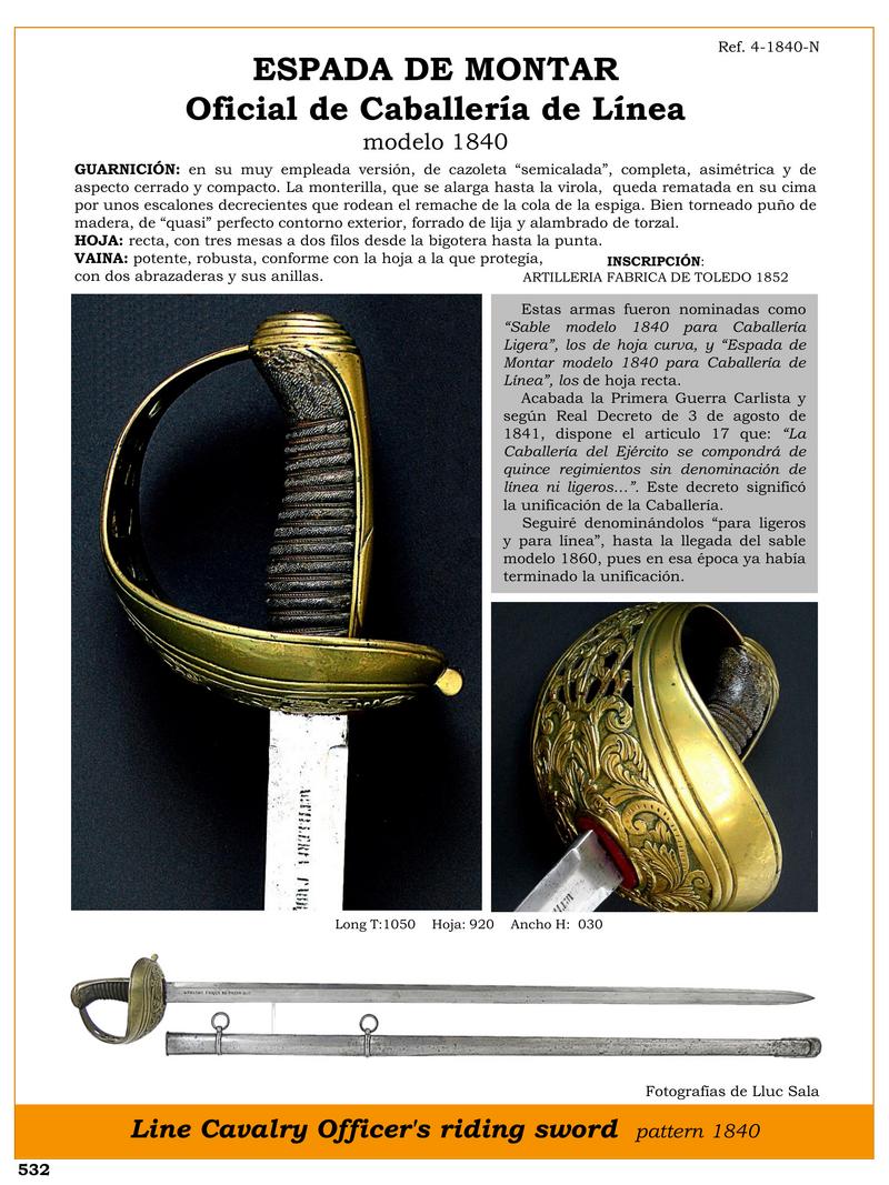 espada de montar oficial de caballera de lnea modelo 1840 jpg 1748279368 1748300991 - Épée de Cavalerie 1840 : Histoire et Caractéristiques Impressionnantes