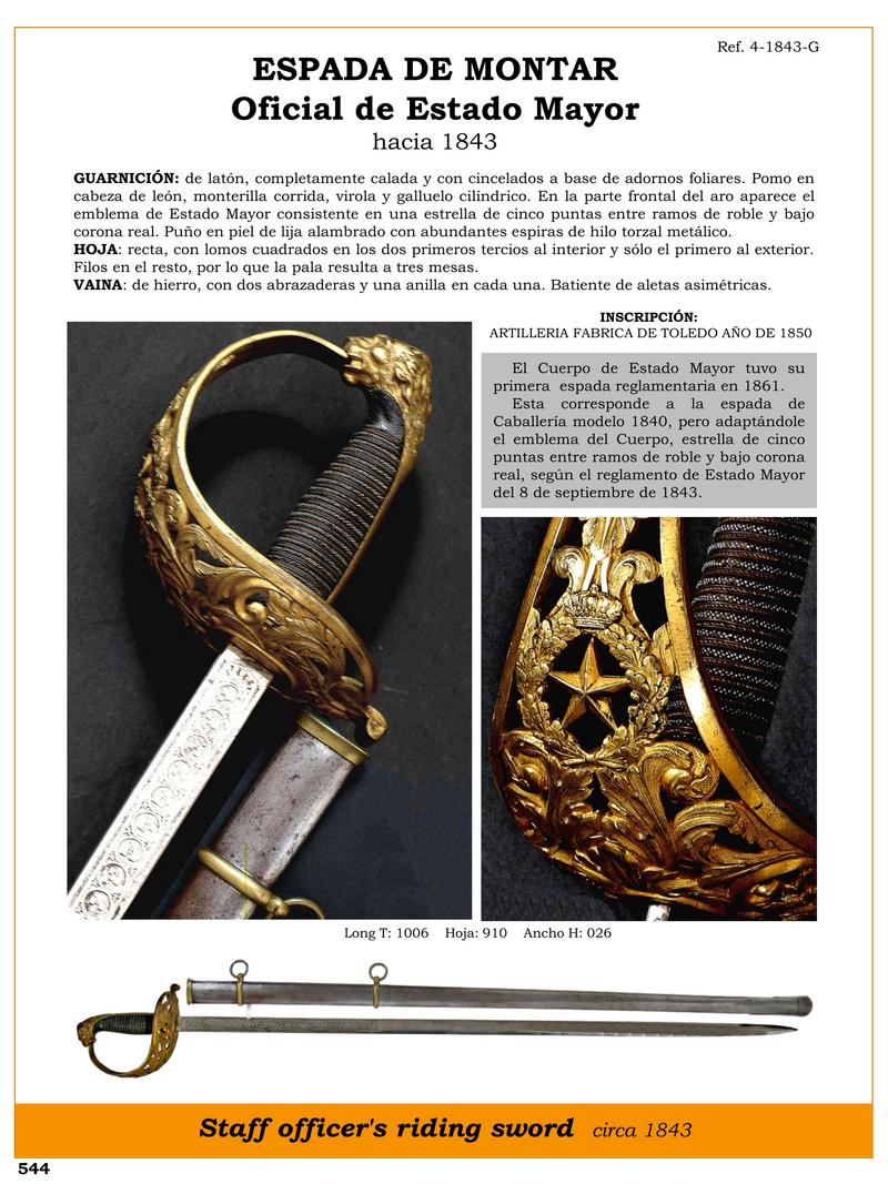 espada de montar oficial de estado mayor jpg 1748516967 1748517837 - Épée d'officier de cavalerie : élégance et histoire en 1843