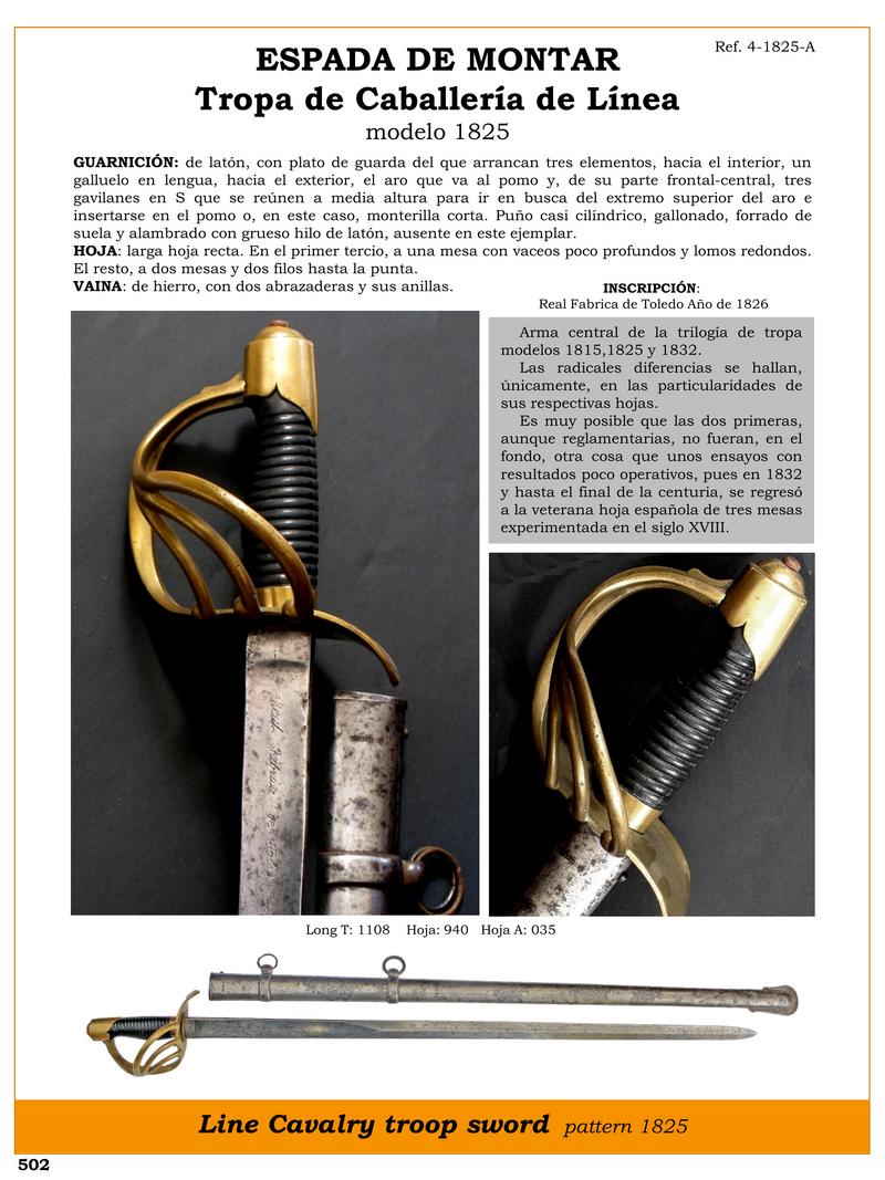 espada de montar tropa de caballera de lnea modelo 1825 jpg 1747674569 1747696188 - Épée D'équitation 1825 : Histoire Et Caractéristiques Uniques