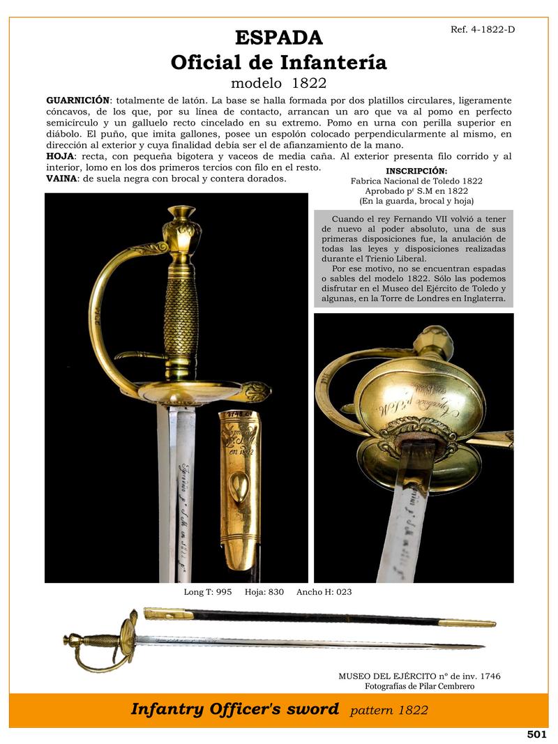 espada jpg 1747652967 1747674624 - Épée d'officier d'infanterie 1822 : histoire et design unique