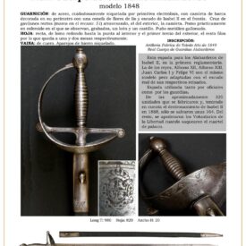 espada oficiales y tropa ref 4 1848 a real cuerpo de guardias alabarderos modelo 1848 jpg 1748689772 1748690046 275x275 - Sables d’Assaut de la Marine Espagnole : Qualité et Résistance