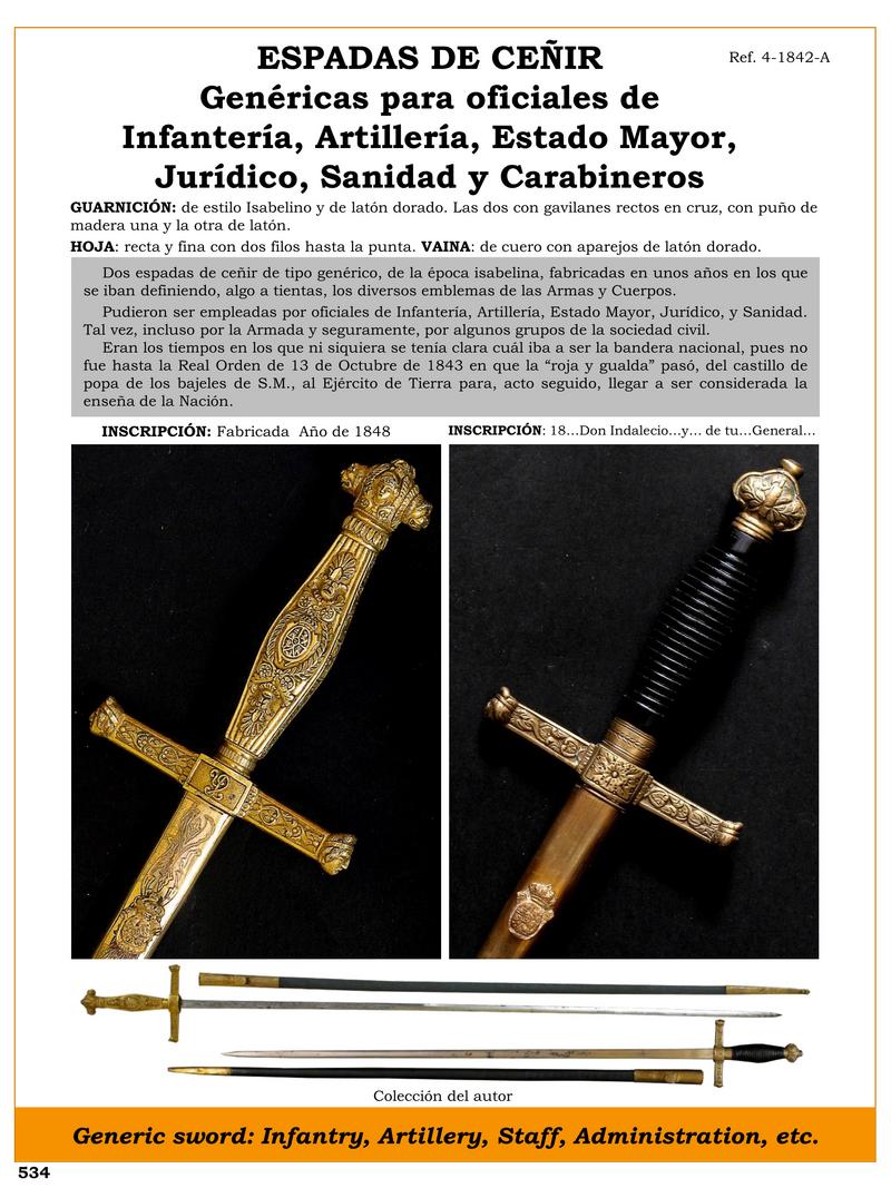 espadas de ceir jpg 1748322567 1748323176 - Epées de Ceinture Isabelines : Design et Élégance pour Officiers