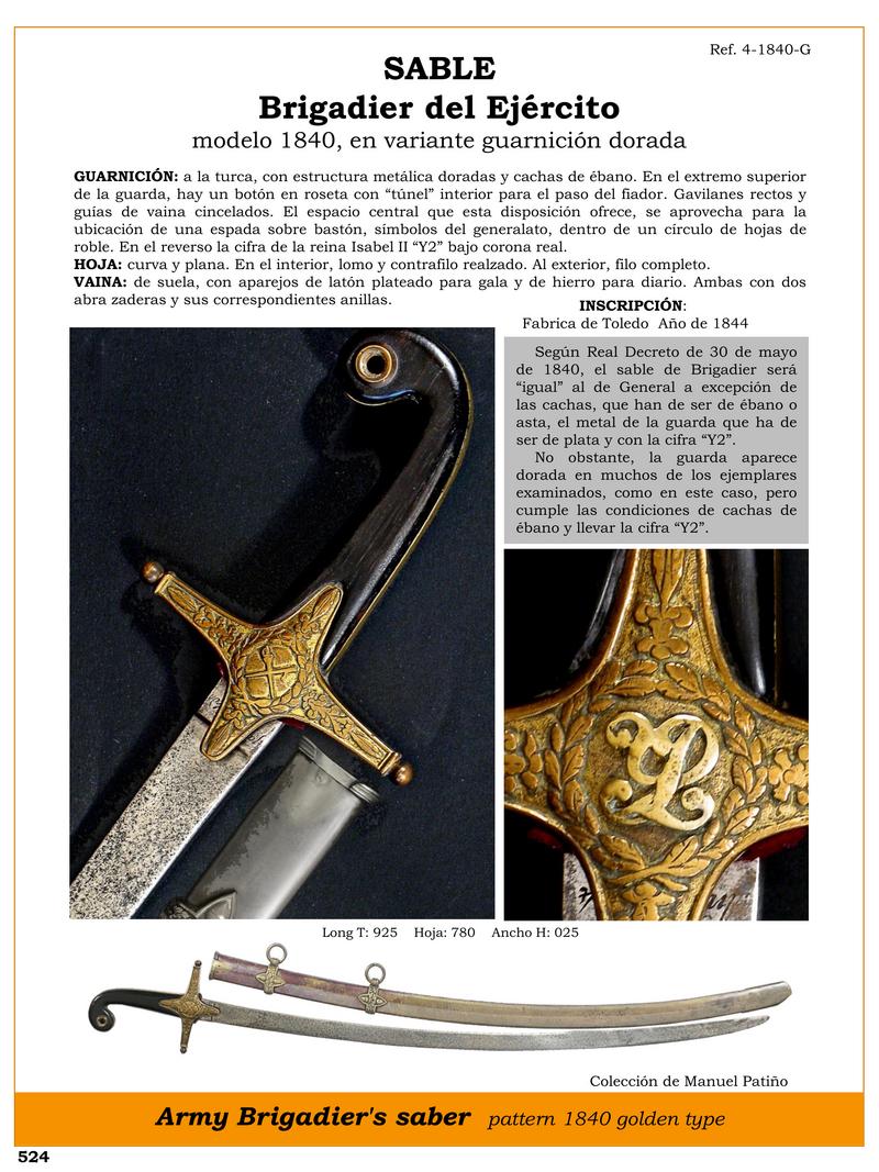 sable brigadier del ejrcito modelo 1840 en variante guarnicin dorada jpg 1748128171 1748149316 - Sabre Brigadier 1840 : Élégance et Tradition Militaire Dorée
