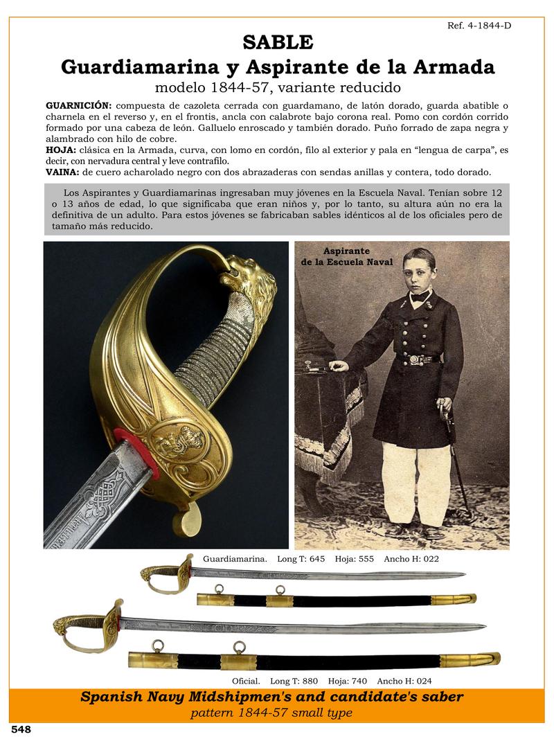 sable guardiamarina y aspirante de la armada modelo 1844 57 variante reducido jpg 1748581768 1748614176 - Sabre de Garde-Marine 1844-57 : Design Courbé et Élégant