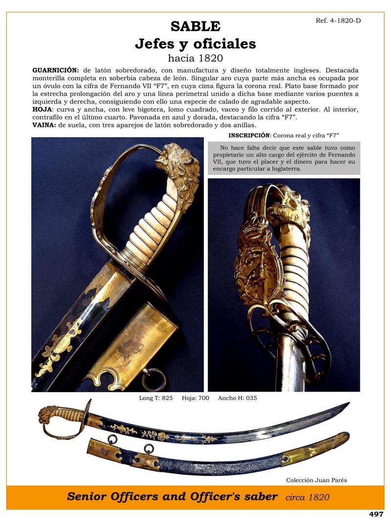 sable jefes y oficiales hacia 1820 jpg 1747566566 1747588187 - Sable historique des chefs : élégance et exclusivité en 1820