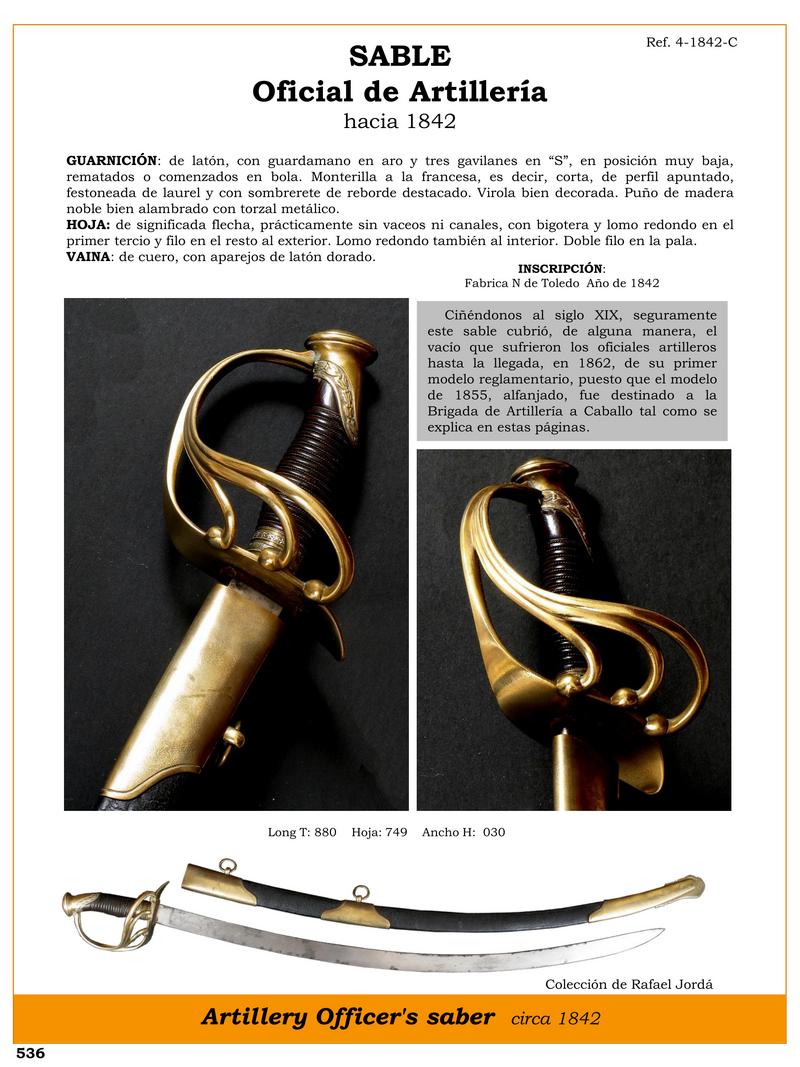 sable oficial de artillera hacia 1842 jpg 1748365768 1748387394 - Sabre d'artillerie de 1842 : histoire et détails clés