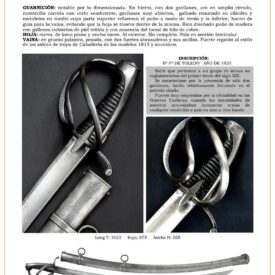 sable oficial de caballera ligera hacia 1820 jpg 1747501769 1747523380 275x275 - Épée de ceinture isabeline pour ingénieurs des forêts