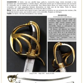 sable oficial de caballera ligera modelo 1815 variante oficial jpg 1747199368 1747221099 275x275 - Sable d'ingénieurs 1860 : design unique et qualité exceptionnelle