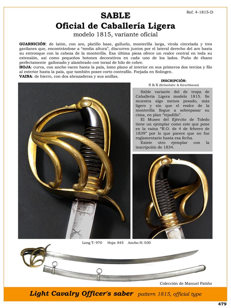 sable oficial de caballera ligera modelo 1815 variante oficial jpg 1747199368 1747221099 - Sable officiel de cavalerie légère : design unique 1815