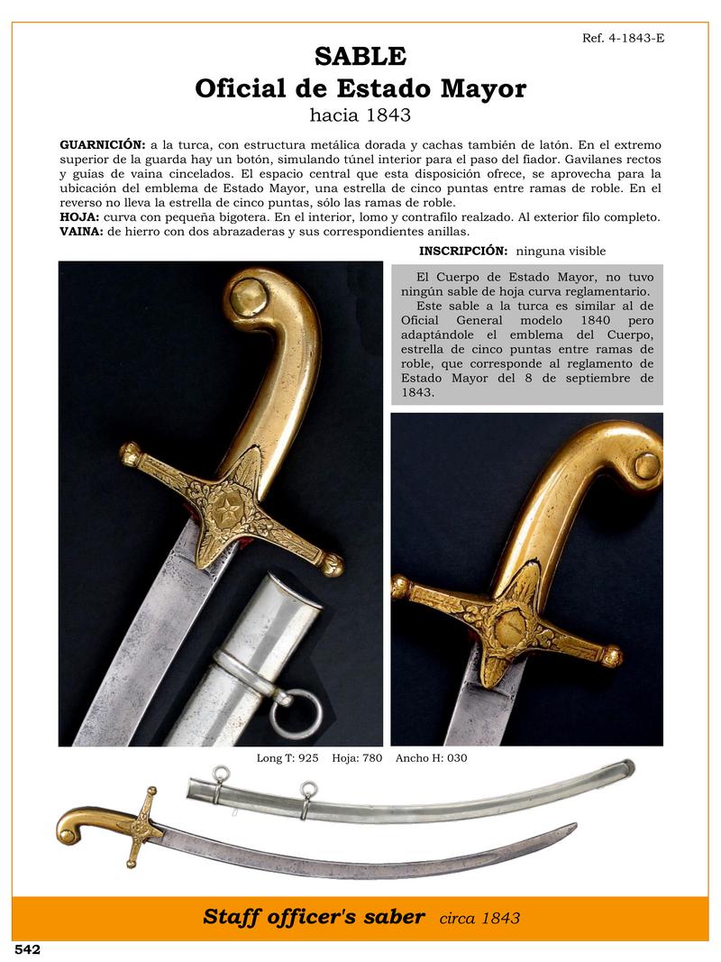 sable oficial de estado mayor jpg 1748473766 1748495391 - Sabre d'État-Major 1843 : Design Unique et Élégant