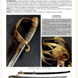 sable oficial de infantera de marina hacia 1825 jpg 1747760968 1747761866 275x275 - Sables de ceinture et de bretelles : élégance et polyvalence