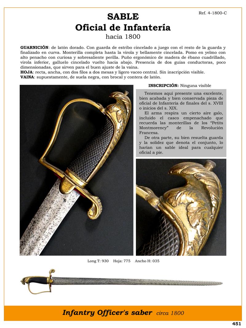 sable oficial de infantera hacia 1800 jpg 1746574552 1746593764 - Épée d'Officier d'Infanterie : Élégance du XIXe siècle