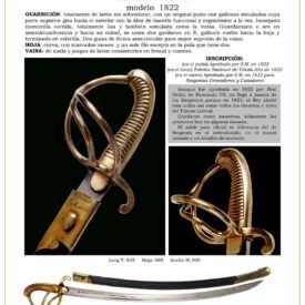 sable ref 4 1822 a sargento de granaderos y cazadores de infantera modelo 1822 jpg 1747588163 1748149519 275x275 - Découvrez l'Épée de Guadalajara : Un Trésor de l'Âge du Bronze