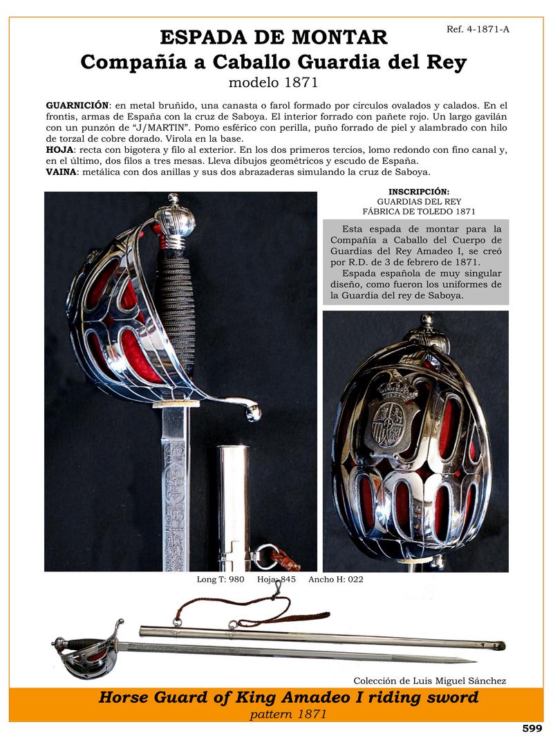 espada de montar jpg 1749661774 1749662039 - Épée de chevalier du roi Amadeo I : élégance et design unique