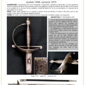 espada guardias del real cuerpo de guardias alabarderos modelo 1848 variante 1875 jpg 1749704970 1749705218 275x275 - Sables de l'Académie militaire : Modèle 1883 avec lame droite