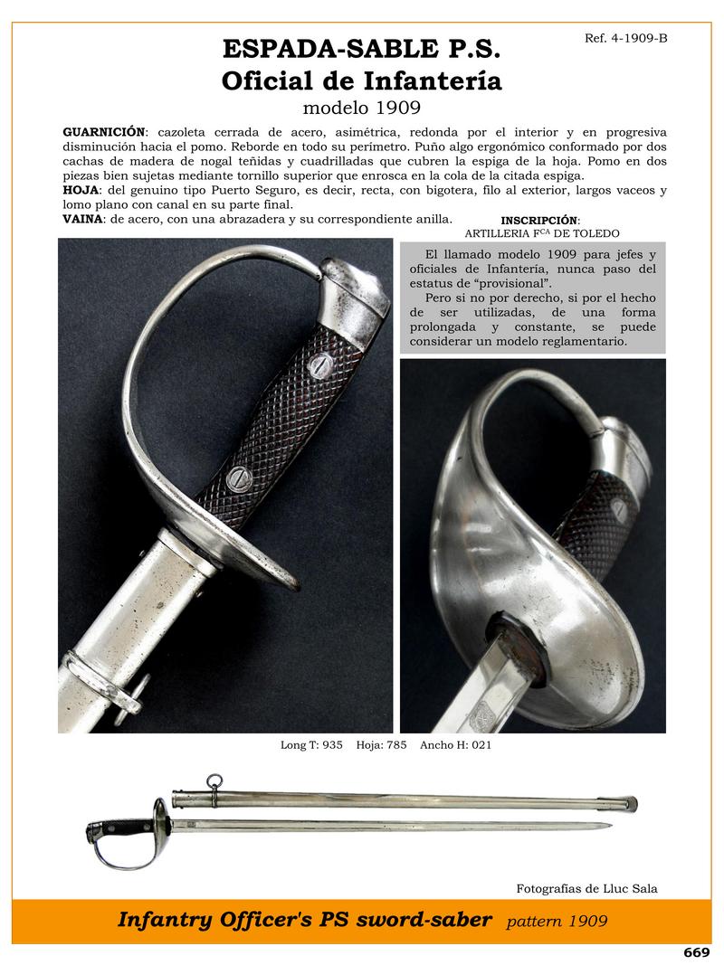 espada sable p s jpg 1751130566 1751130821 - Épée-Sabre P.S. Modèle 1909 : Design et Exclusivité en Armement