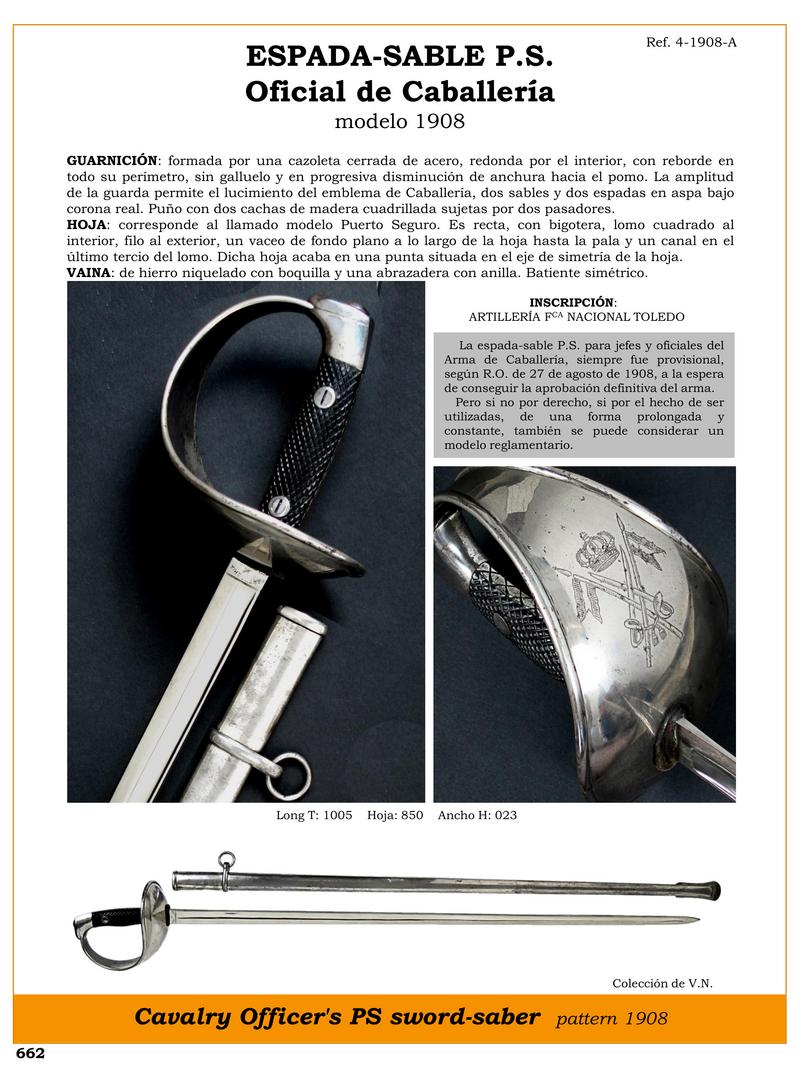 espada sable p s oficial de caballera modelo 1908 jpg 1751000963 1751001222 - Épée-Sabre P.S. 1908 : L'Élégance de l'Arme de Cavalerie