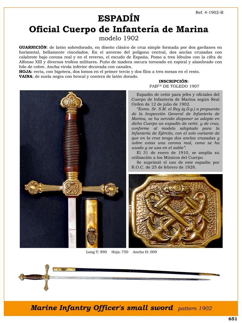 espadn oficial cuerpo de infantera de marina modelo 1902 jpg 1750784968 1750785230 - Epée d'Officier de la Marine à ceinture