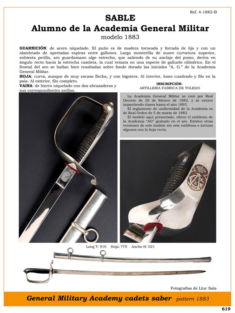 general military academy cadets sword pattern 1883 jpg 1750093768 1750094035 - Sabre de l'Académie Générale Militaire : Design Historique Unique