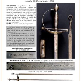 guarnicin espada oficial menor del real cuerpo de guardias alabarderos modelo 1848 variante 1875 jpg 1749726625 1749726819 275x275 - Épée de court 1875 : L'élégance du corps juridique militaire