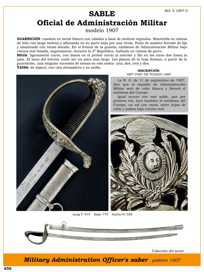 military administration officers saber pattern 1907 jpg 1750892965 1750893228 - Sabre Militaire 1907 : Design Exclusif et Emblèmes Uniques