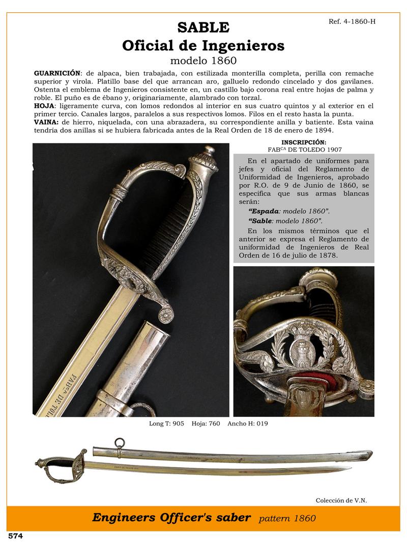 sabla oficial de ingenieros modelo 1860 jpg 1749121767 1749122016 - Sable officiel des ingénieurs 1860 : style et qualité inégalés
