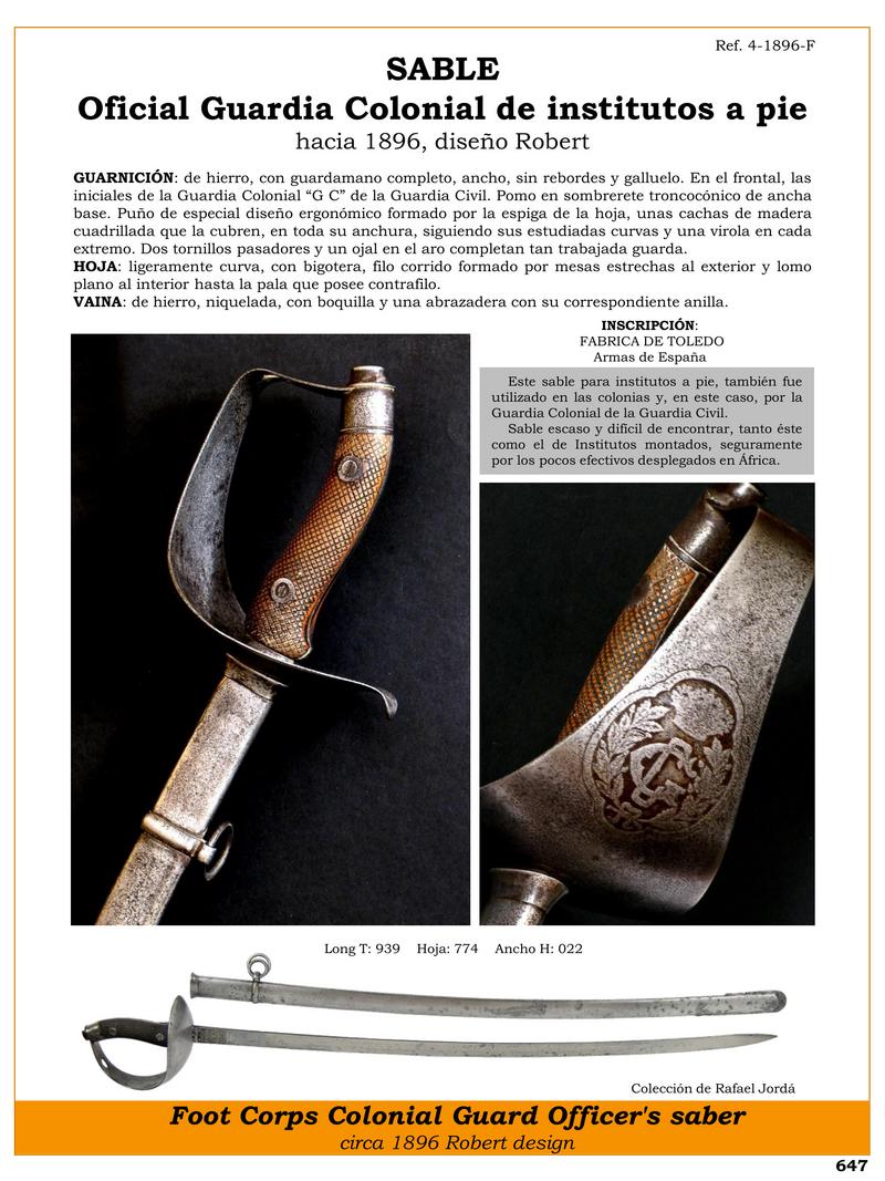 sable jpg 1750698571 1750698817 - Sabre colonial rare de la Guardia civile : Histoire et design