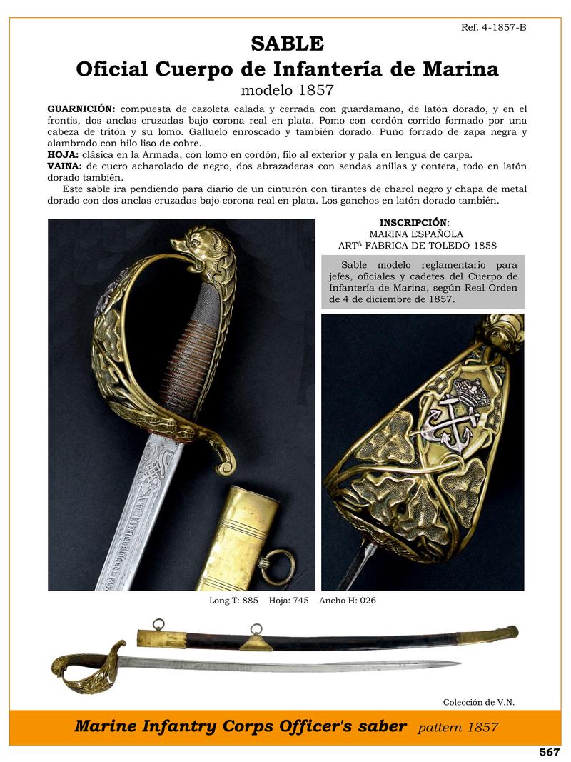 sable oficial cuerpo de infantera de marina modelo 1857 jpg 1748970570 1748992437 - Sabre de l'infanterie de marine : design et tradition 1857