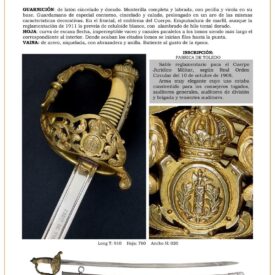 sable oficial cuerpo juridico militar modelo 1908 jpg 1751044168 1751044429 275x275 - Sabre Militaire Général 1908 : Design Élégant et Fonctionnel