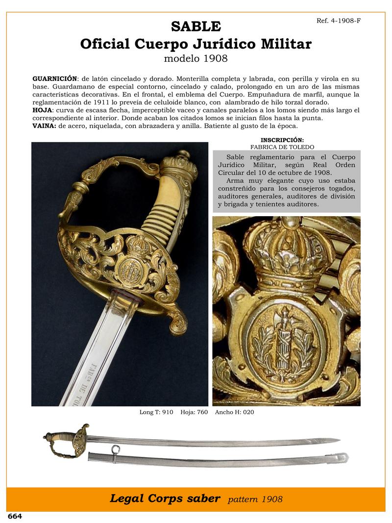 sable oficial cuerpo juridico militar modelo 1908 jpg 1751044168 1751044429 - Sabre réglementaire 1908 : Élégance et distinction militaire