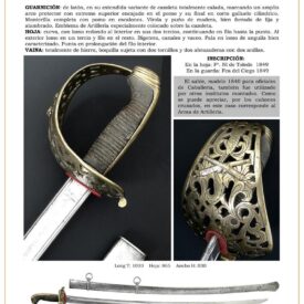 sable oficial de artillera a caballo jpg 1748732965 1748755087 275x275 - Sabre d'artillerie à cheval 1855 : design et détails uniques