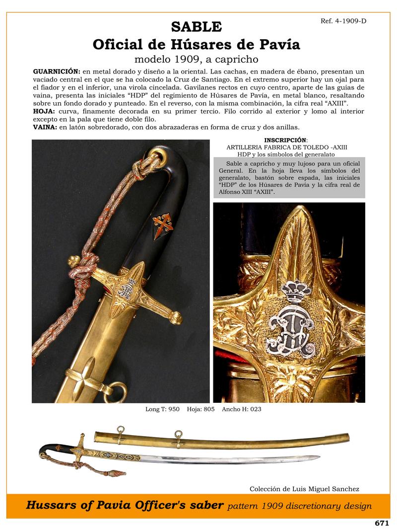sable oficial de hsares de pava modelo 1909 a capricho jpg 1751173764 1751195617 - Sabre des Hussards de Pavie : Élégance et Exclusivité 1909
