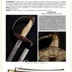 sable oficial de sanidad militar modelo 1886 jpg 1750201770 1750202022 275x275 - Épée à la taille : Design classique du corps de santé