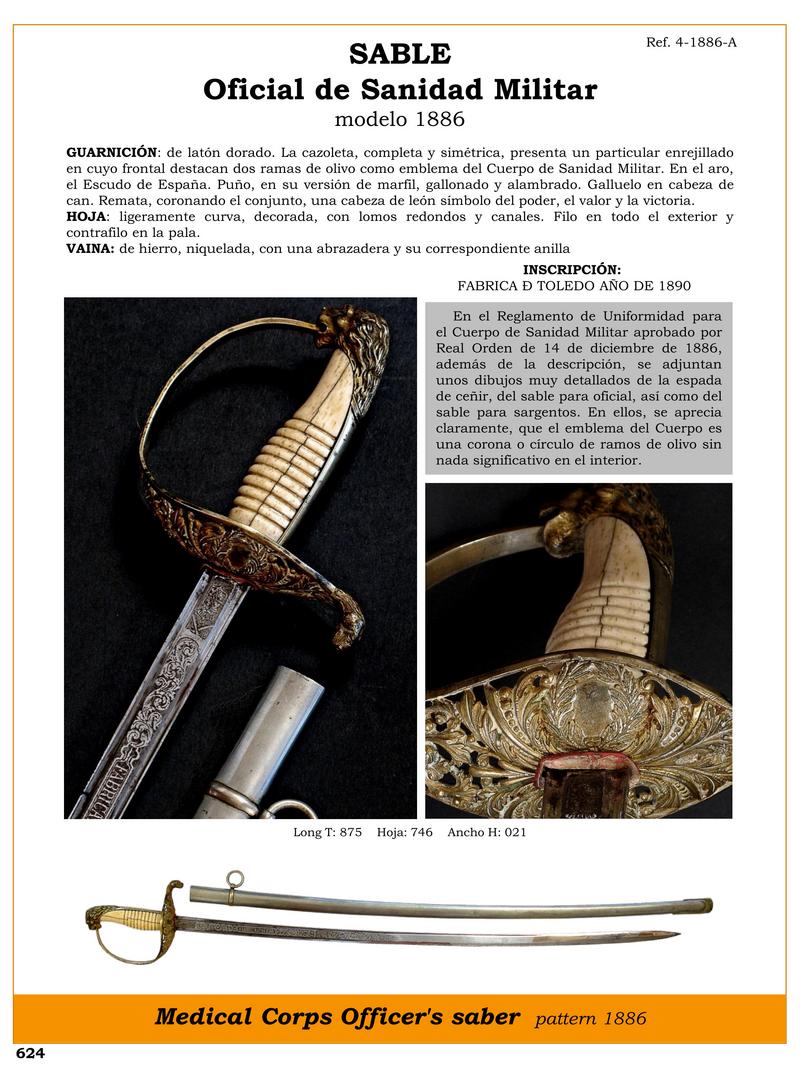 sable oficial de sanidad militar modelo 1886 jpg 1750201770 1750202022 - Sabre Officiel de la Santé Militaire 1886 : Élégance et Pouvoir