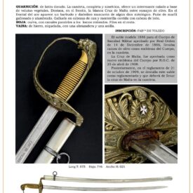 sable oficial de sanidad militar modelo 1886 variante 1909 jpg 1751108965 1751109219 275x275 - Sabre Militaire de Santé : Élégance et Histoire en Une Seule Arme
