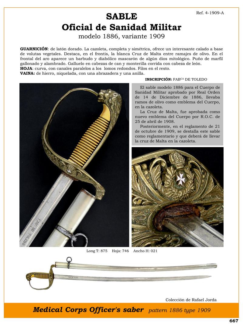 sable oficial de sanidad militar modelo 1886 variante 1909 jpg 1751108965 1751109219 - Sabre Militaire 1886 : Histoire, Design et Emblèmes Uniques