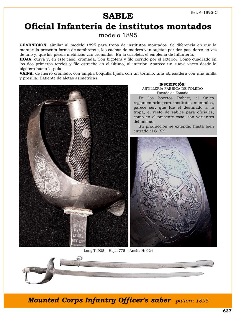 sable oficial infantera de institutos montados modelo 1895 jpg 1750482574 1750482828 - Sabre d'officier d'infanterie modèle 1895 : élégance et fonctionnalité