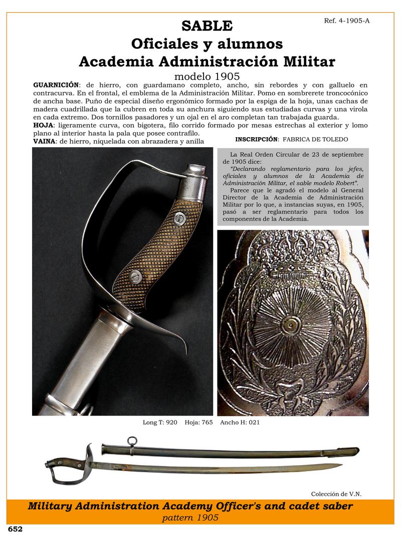 sable oficiales y alumnos jpg 1750806570 1750806817 - Sabre Modèle 1905 : Une icône de l'Académie militaire