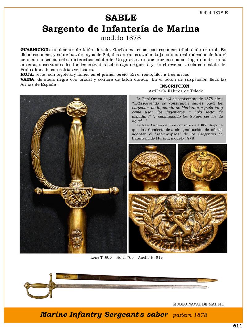 sable sargento de infantera de marina modelo 1878 jpg 1749942567 1749942889 - Sable de la Marine 1878 : Design et Élégance
