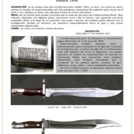 cuchillo bayoneta compaa de aerostacin modelo 1898 jpg 1753463366 1753463962 275x275 - Machette Baïonnette 1858 : Puissance et Élégance dans Votre Collection