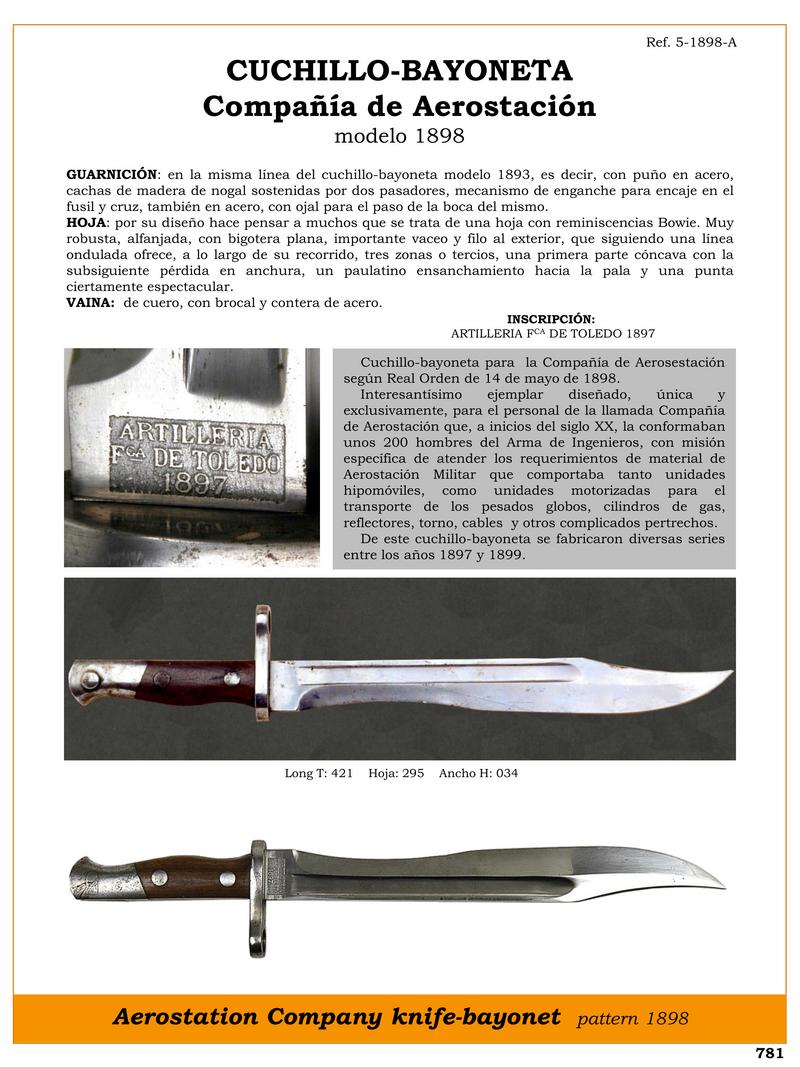 cuchillo bayoneta compaa de aerostacin modelo 1898 jpg 1753463366 1753463962 - Couteau-baïonnette 1898 : Design Unique pour Aérostation