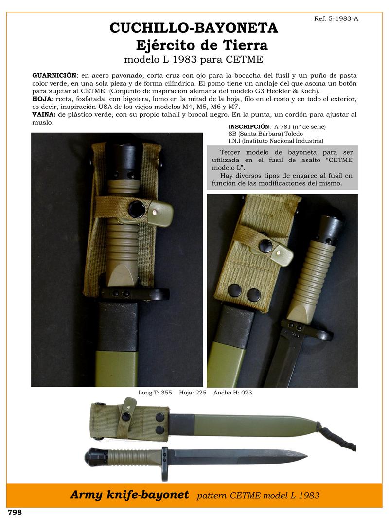 cuchillo bayoneta jpg 1753787364 1753787942 - Couteau-baïonnette CETME Modèle L 1983 : Design et Fonctionnalité