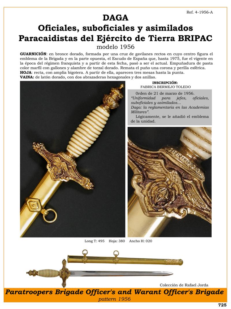 daga oficiales suboficiales y asimilados paracaidistas del ejrcito de tierra bripac modelo 1956 jpg 1752318570 1752319153 - Dague Parachutistes 1956 : Design Iconique et Exclusif