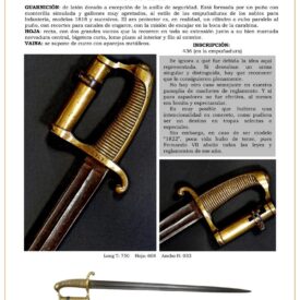 espada bayoneta para carabina de zapadores modelo 1822 jpg 1752512968 1752513553 275x275 - Machette 1826 : L'Élégance des Sapeurs-Ingénieurs