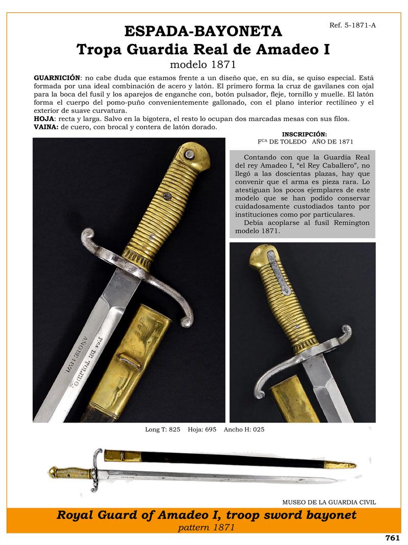 espada bayoneta tropa guardia real de amadeo i modelo 1871 jpg 1753074563 1753075141 - Épée-baïonnette 1871 : Un Trésor de la Garde Royale