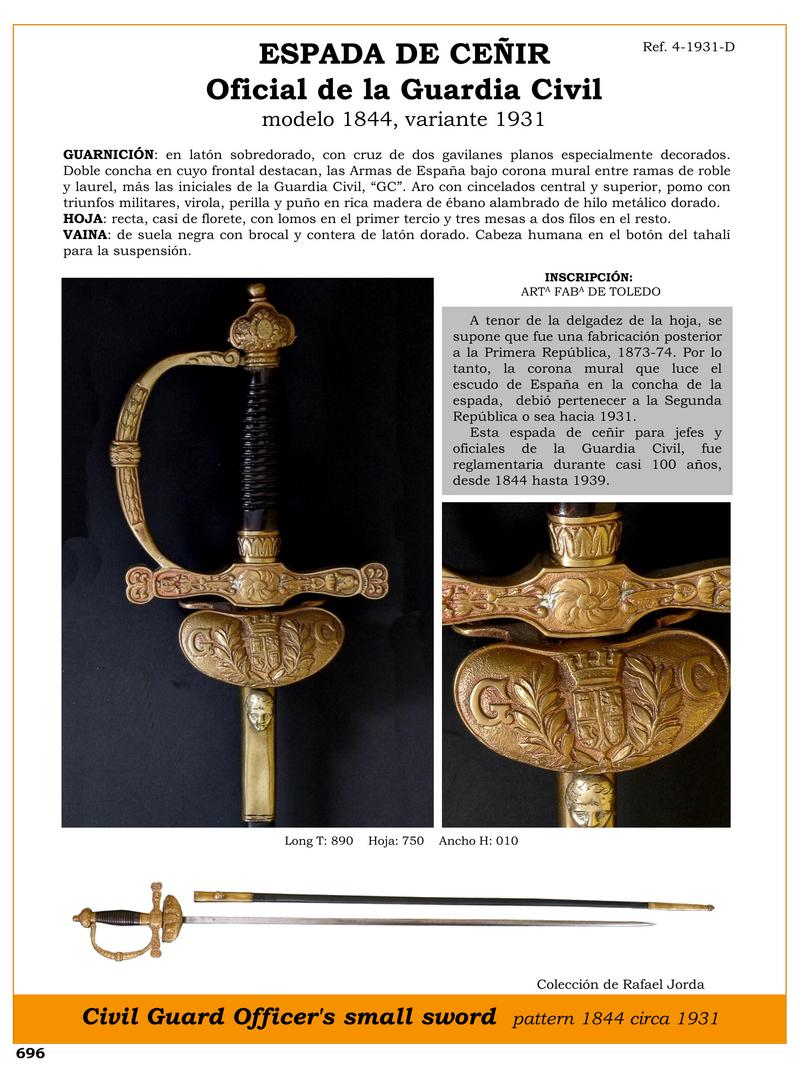 espada de ceir jpg 1751713765 1751714022 - Épée de Ceinture Guardia Civil : Élégance et Tradition Historique